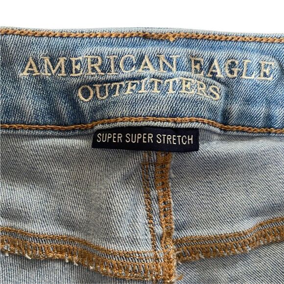 American Eagle Outfitters Super Super Stretch Denim Shorts Sz 4 - Picture 7 of 8